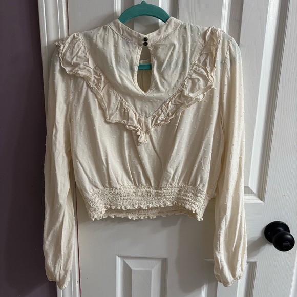 Cropped Peasant Top - Picture 3 of 4